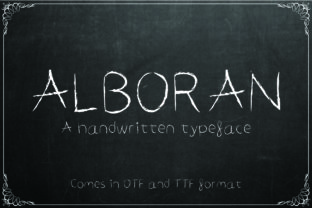 Alboran: A Handwritten Font for Business Branding