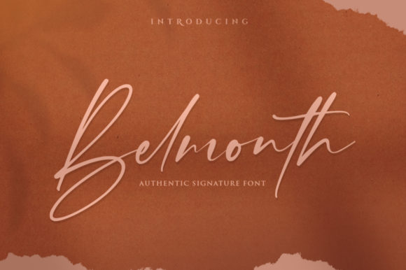 Belmonth: A Stylish Script Font for Makers