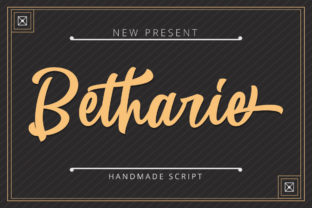Betharie: A Bold Script Font for Editorial Design