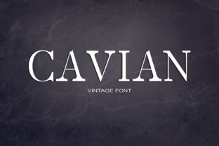 Cavian: A Vintage Font for Business Style