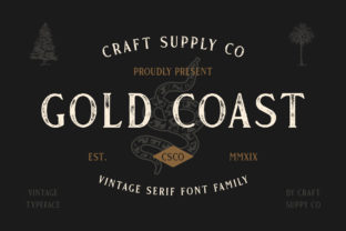 Gold Coast Font for Creative Projects