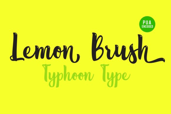 Lemon Brush: A Handwritten Font for Creative Web Design