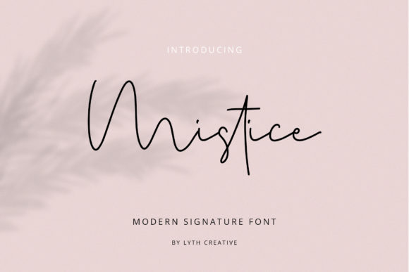 Mistice: A Bold Handwritten Font for Business