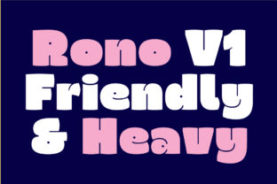 Rono: A Cheerful Typeface