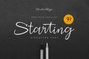 Starting is a script font that feels like a breath of fresh air in the world of digital design. As a web designer, I often find myself searching for typefaces that balance personality with usability, and Starting delivers exactly that. Its modern, handwritten style gives it a friendly yet sophisticated vibe—perfect for projects that need a touch of warmth without sacrificing clarity.