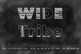 Wide Tribe Review: A Script Handwritten Font